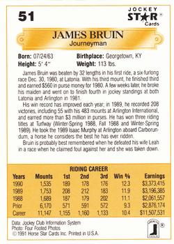 1991 Jockey Star Jockeys #51 James Bruin Back